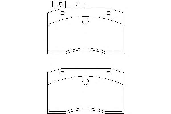 Комплект тормозных колодок, дисковый тормоз