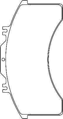 Комплект тормозных колодок, дисковый тормоз