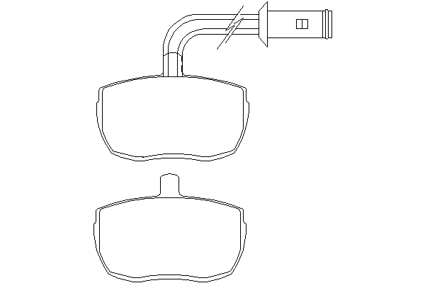 Комплект тормозных колодок, дисковый тормоз