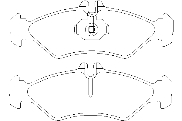 Комплект тормозных колодок, дисковый тормоз