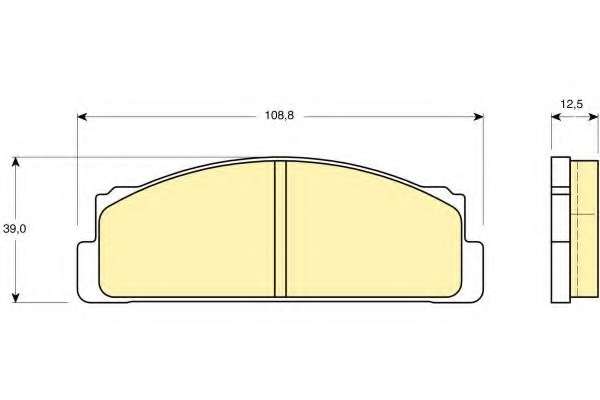 Комплект тормозных колодок, дисковый тормоз