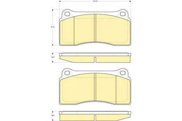 Комплект тормозных колодок, дисковый тормоз