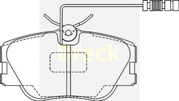 Комплект тормозных колодок, дисковый тормоз