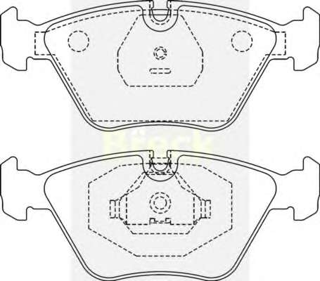 Колодки гальмівні (передні) Audi 90/100/200 83-91