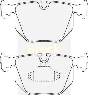 Колодки гальмівні (задні) BMW 3/5/X3/X5 97- (Ate-Teves)