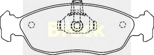 Комплект тормозных колодок, дисковый тормоз
