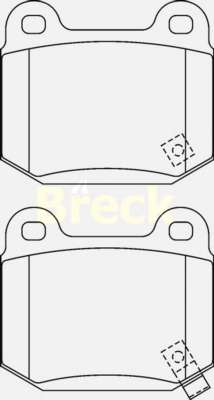 Комплект тормозных колодок, дисковый тормоз
