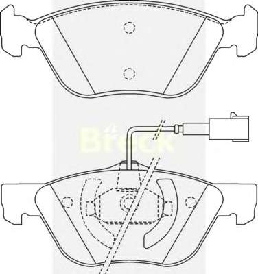 Комплект тормозных колодок, дисковый тормоз