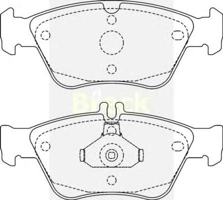 Колодки гальмівні (передні) MB E-class (W210) 95-02 (ATE)