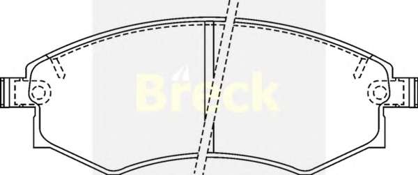 Комплект тормозных колодок, дисковый тормоз
