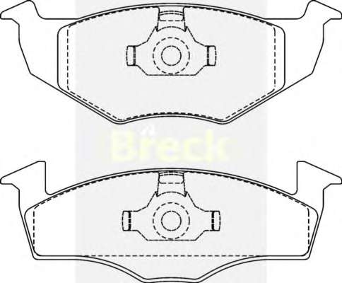 Колодки гальмівні (передні) VW Golf III/Polo 91-02 (знятий з виробництва)