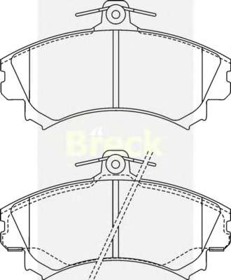 Колодки гальмівні (передні) Mitsubishi Carisma 1.6i/1.8 16V/1.9 TD 95-06