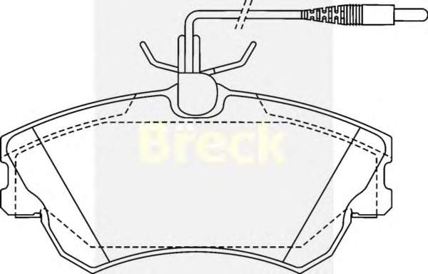 Колодки гальмівні (передні) Renault Espace (з датчиками) 96- (замінено на 23099 00 703 00)