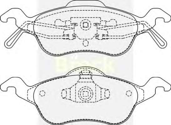 Колодки гальмівні (передні) Ford Focus 99-09 (ATE)
