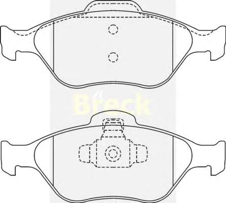 Колодки гальмівні (передні) Ford Fiesta 95-