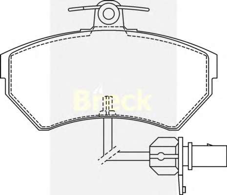 Комплект тормозных колодок, дисковый тормоз