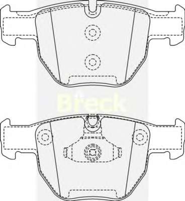 Комплект тормозных колодок, дисковый тормоз