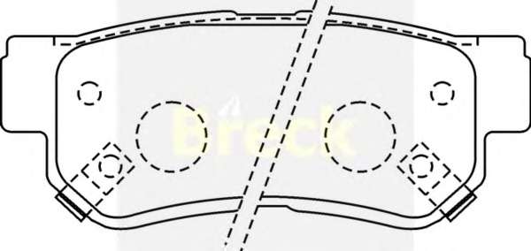 Колодки гальмівні (задні) Hyundai Tucson 2.0 CRDi 04-10