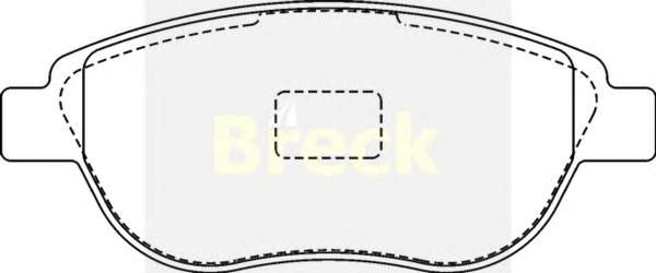 Комплект тормозных колодок, дисковый тормоз