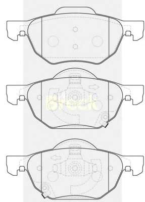 Колодки гальмівні (передні) Honda Accord 03-12