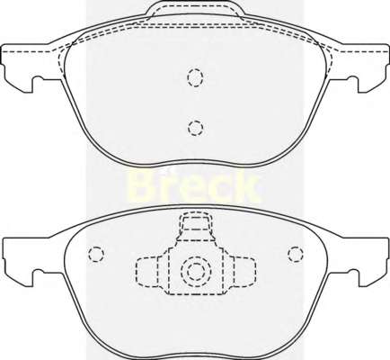 Колодки гальмівні (передні) Ford Focus/Mazda 3/5 03- (Ate)