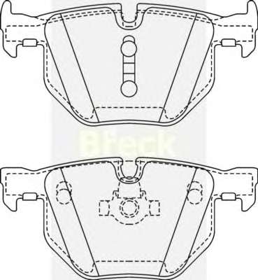 Колодки гальмівні (задні) BMW 5 (E60/E61)/6 (E63/E64) 03- (ATE) (замінено на 23732 00 554 00)