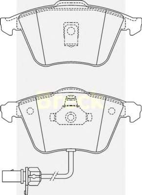 Колодки гальмівні (передні) Audi A6 97-05