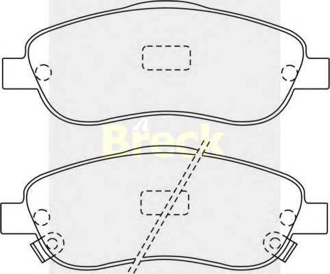Колодки гальмівні (передні) Toyota Avensis/Corolla 03-09 (Bosch)
