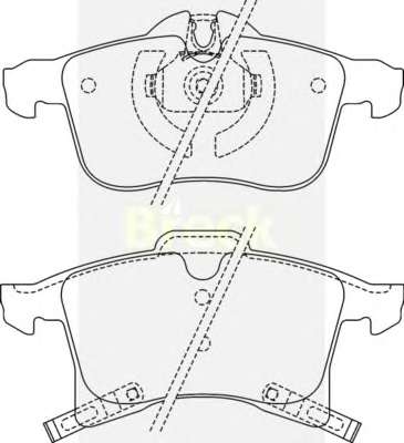Колодки гальмівні (передні) Opel Combo 01- (Ate)