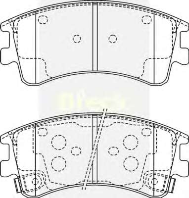 Колодки гальмівні (передні) Mazda 6 02-07 (Akebono)