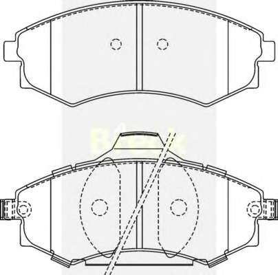 Комплект тормозных колодок, дисковый тормоз