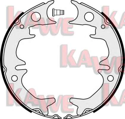 Комплект тормозных колодок, стояночная тормозная система