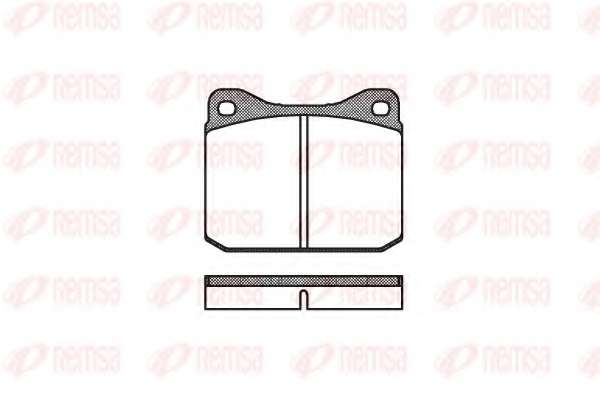 Комплект тормозных колодок, дисковый тормоз
