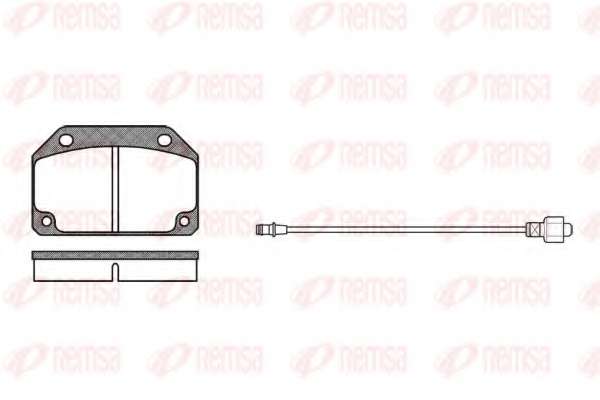 Комплект тормозных колодок, дисковый тормоз