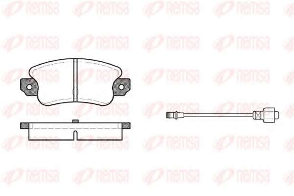Комплект тормозных колодок, дисковый тормоз
