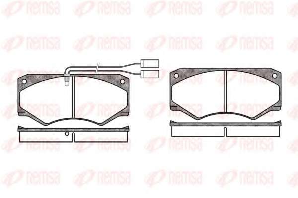 Комплект тормозных колодок, дисковый тормоз