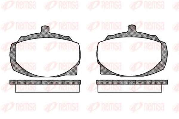 Комплект тормозных колодок, дисковый тормоз