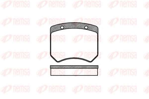 Комплект тормозных колодок, дисковый тормоз