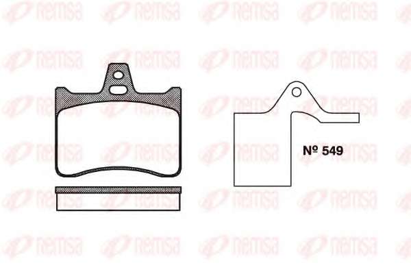 Комплект тормозных колодок, дисковый тормоз