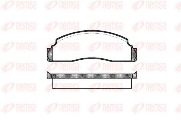 Комплект тормозных колодок, дисковый тормоз