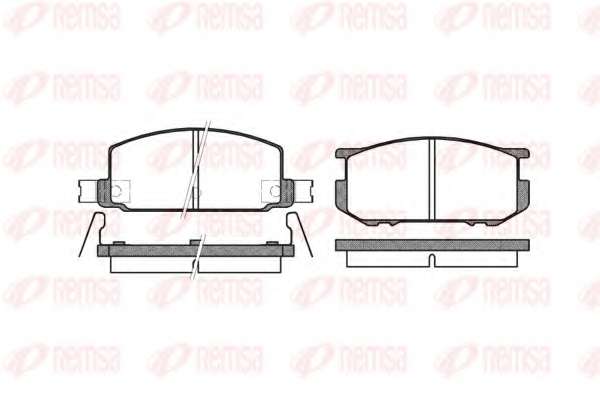 Комплект тормозных колодок, дисковый тормоз