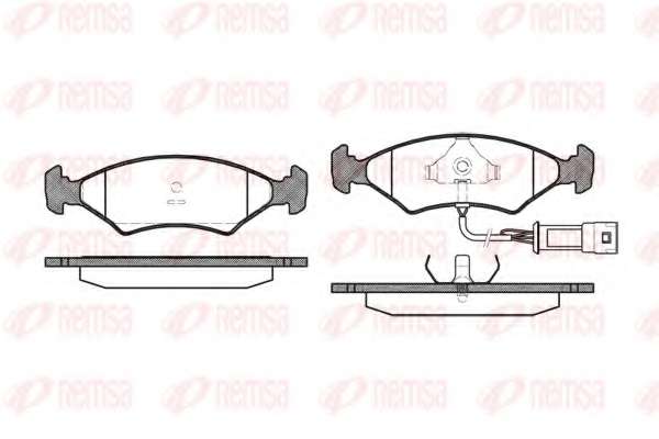 Комплект тормозных колодок, дисковый тормоз
