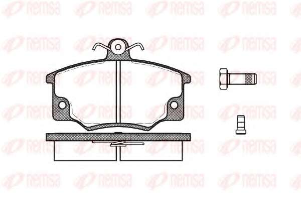 Комплект тормозных колодок, дисковый тормоз