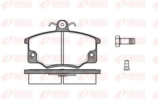 Комплект тормозных колодок, дисковый тормоз