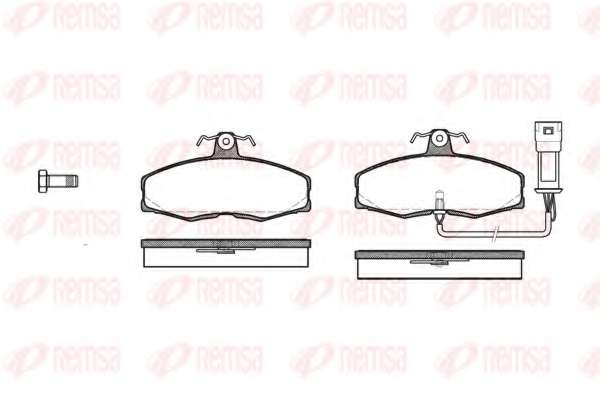 Комплект тормозных колодок, дисковый тормоз