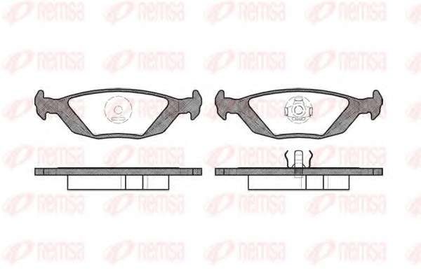 Комплект тормозных колодок, дисковый тормоз