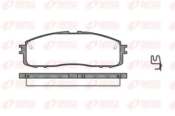 Комплект тормозных колодок, дисковый тормоз