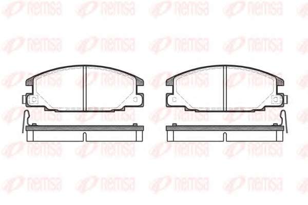 Комплект тормозных колодок, дисковый тормоз