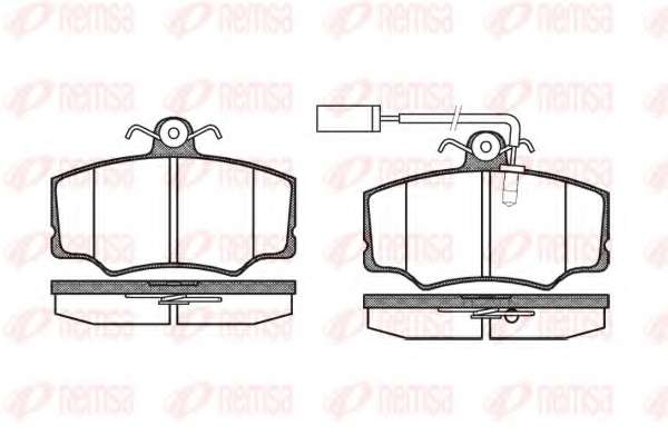 Комплект тормозных колодок, дисковый тормоз