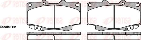 Комплект тормозных колодок, дисковый тормоз